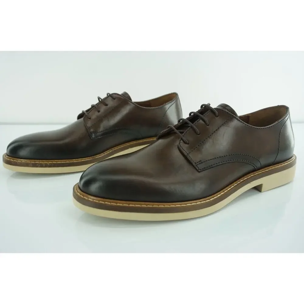 To Boot New York Marseille Plain Toe Derby Oxford Shoe Sz 8.5 Lace Up $375 Brown